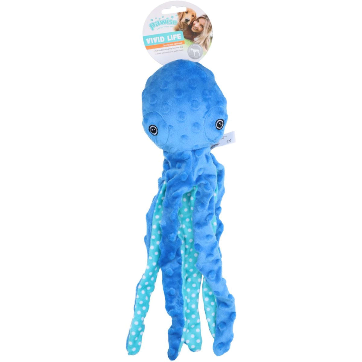 Pawise Giocattolo per Cane Plush Octopus Multicolor