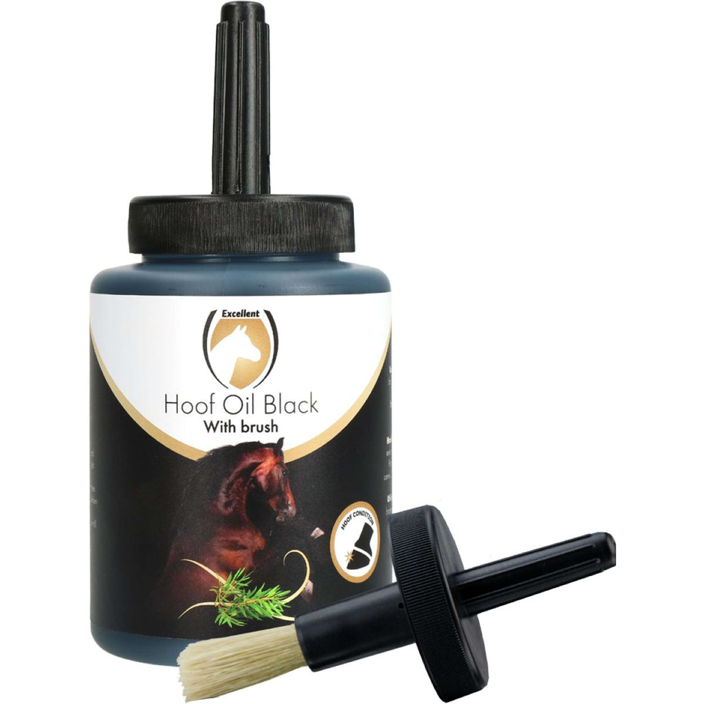 Excellent Olio per zoccoli con Pennello Nero
