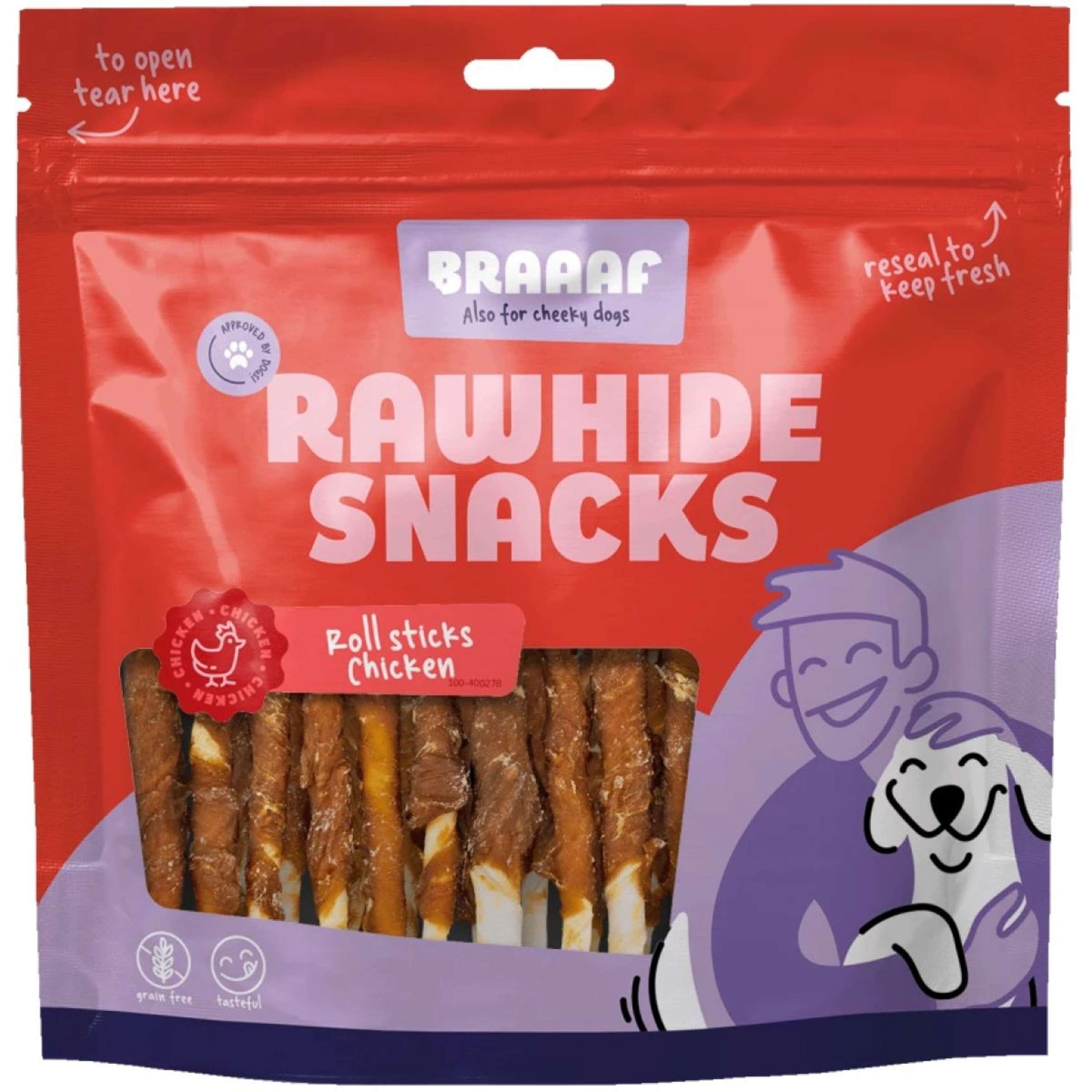 Braaaf Roll Sticks Pollo 12,5 cm Braaaf Roll Sticks Pollo 12,5 cm