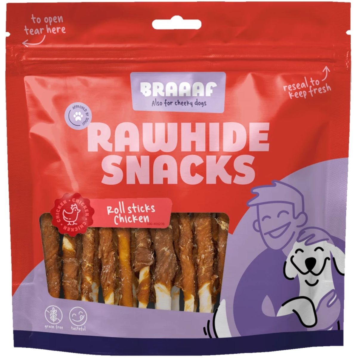 Braaaf Roll Sticks Pollo 12,5 cm