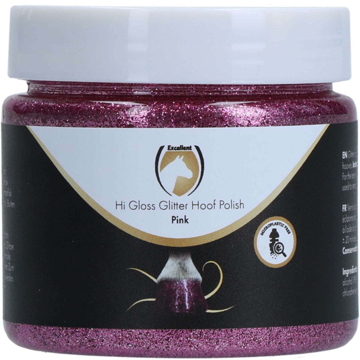 Excellent Smalto per zoccoli Hi Gloss Glitter Rosa
