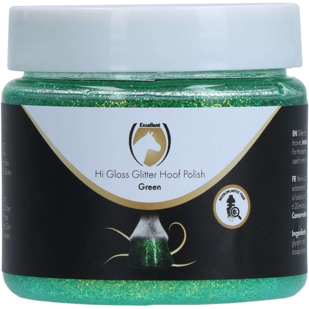 Excellent Smalto per zoccoli Hi Gloss Glitter Turchese