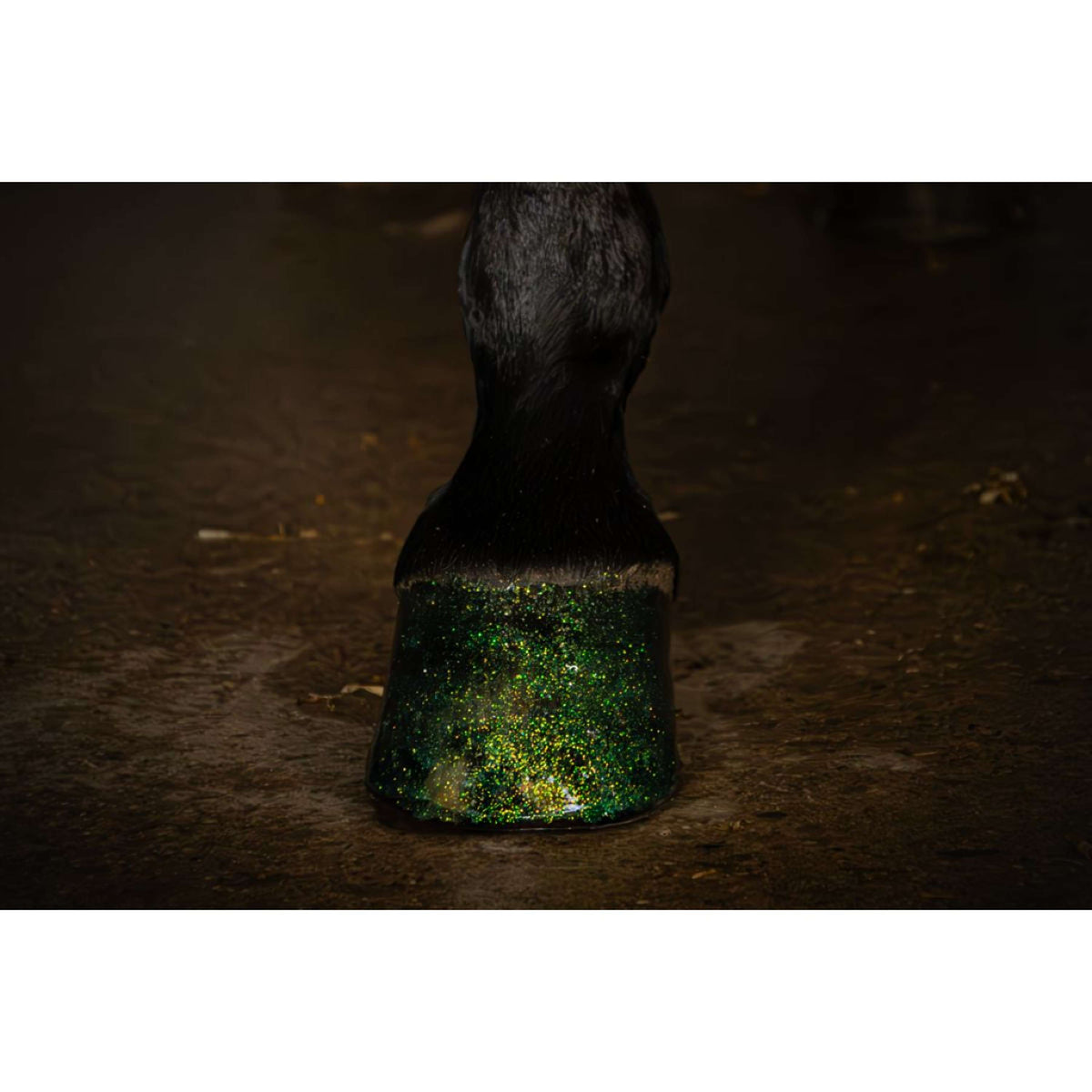 Excellent Smalto per zoccoli Hi Gloss Glitter Turchese