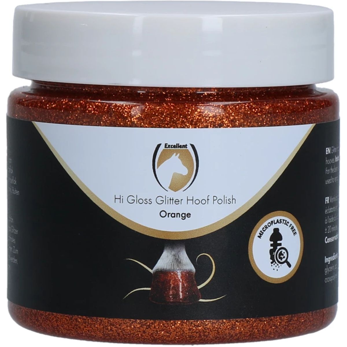 Excellent Smalto per zoccoli Hi Gloss Glitter Arancia