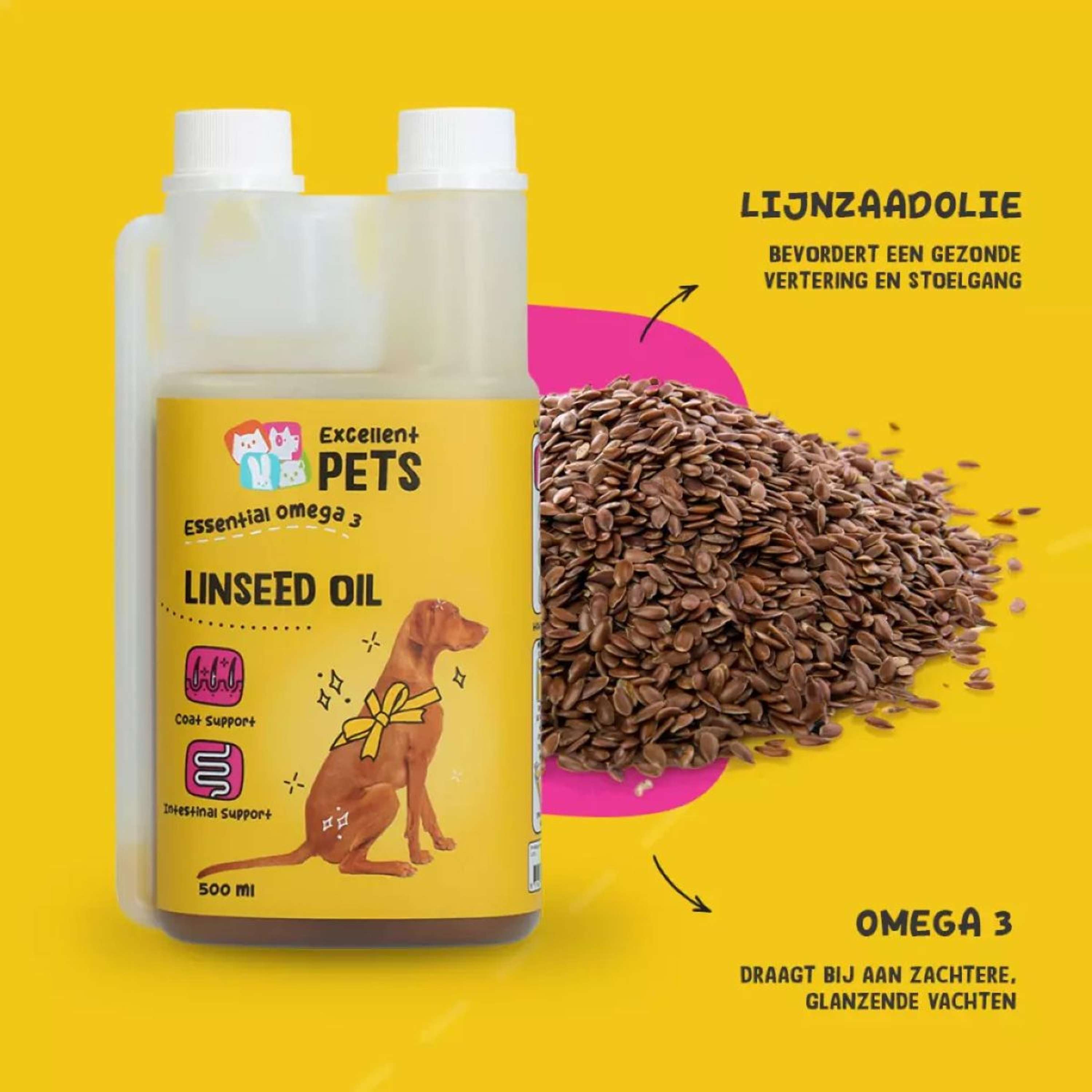 Agradi Olio di Semi di Lino Voor Honden
