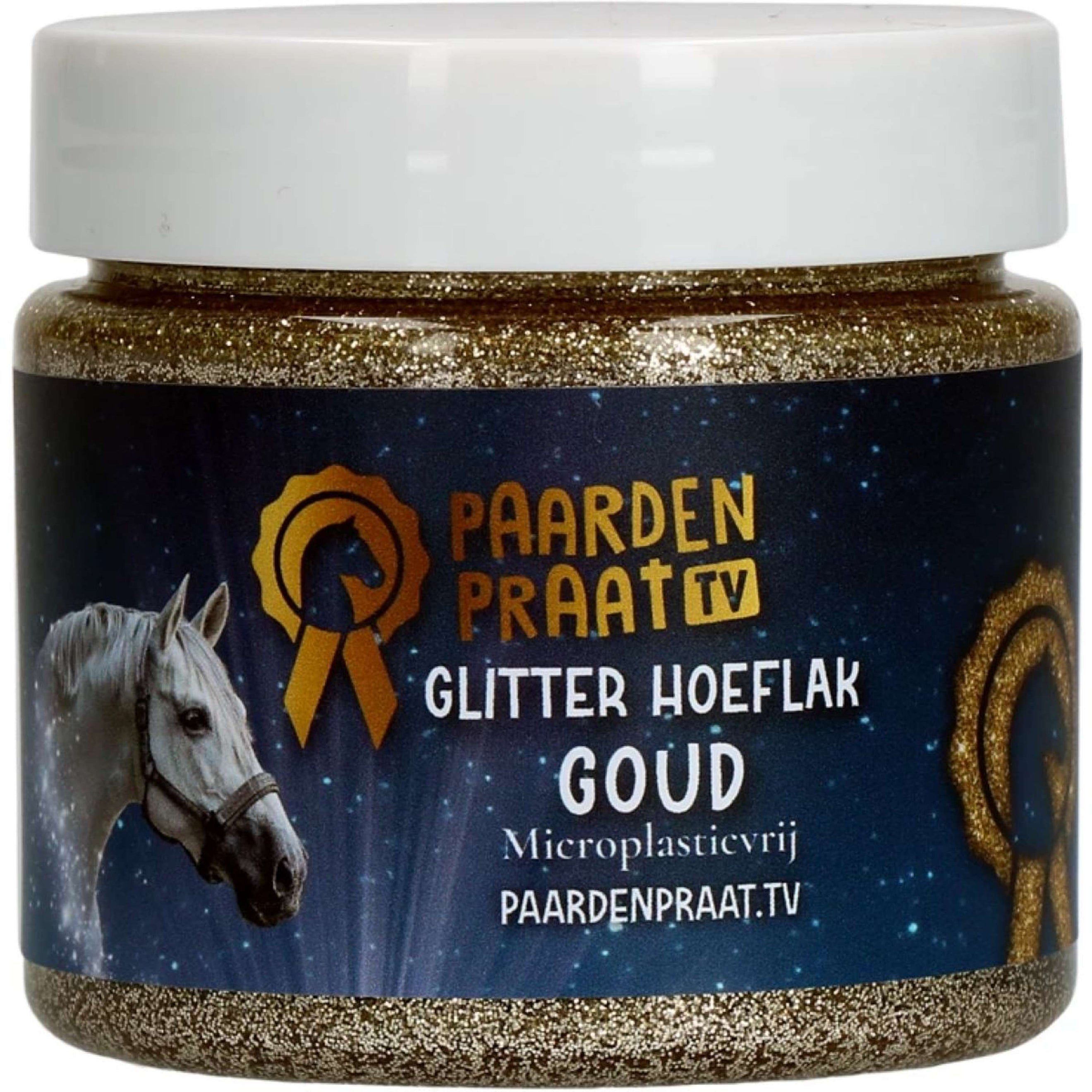 Paardenpraat Lucido per zoccoli Glitter Oro