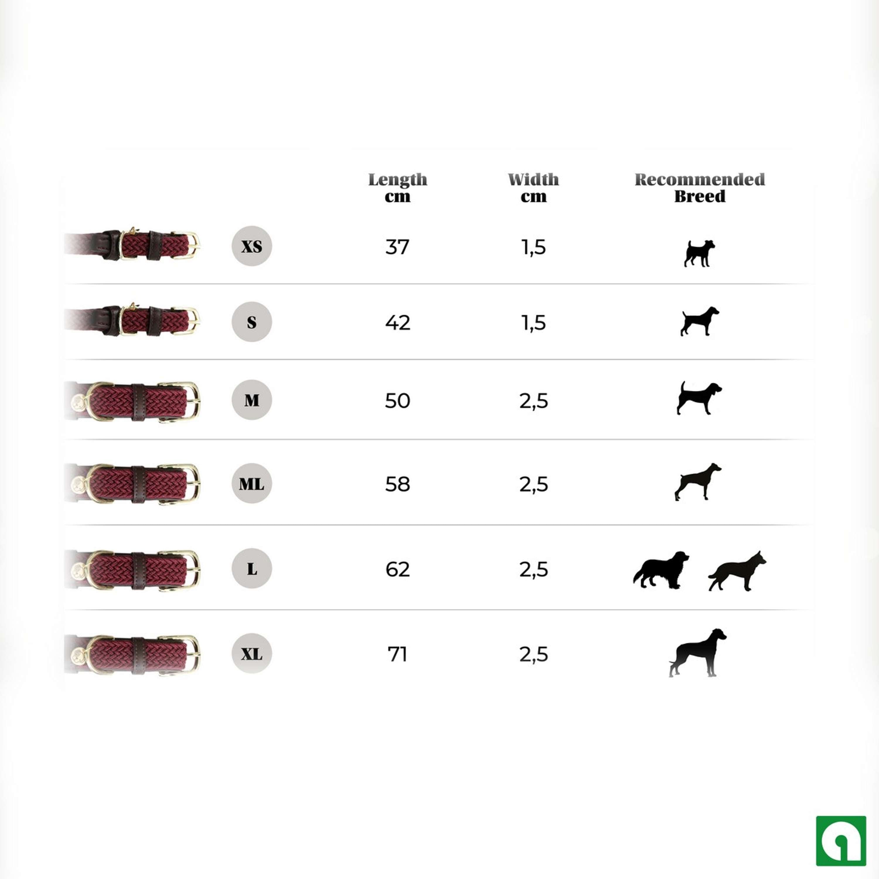 Kentucky Horsewear Halsband Nylon intrecciato per cani Verde Oliva