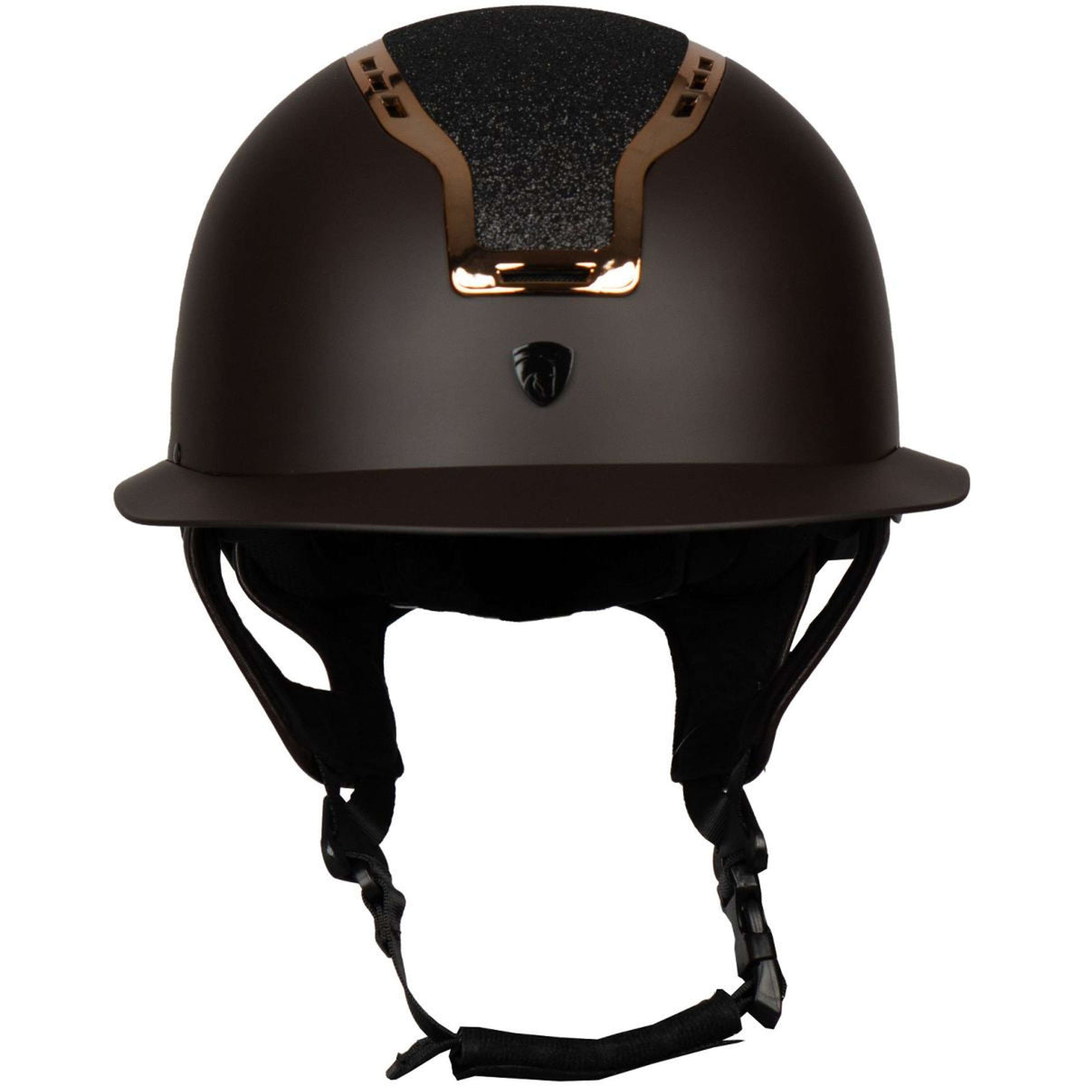HORKA Casco da equitazione Gaudi Tappetino Marrone/Oro rosa