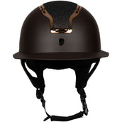 HORKA Casco da equitazione Gaudi Tappetino Marrone/Oro rosa
