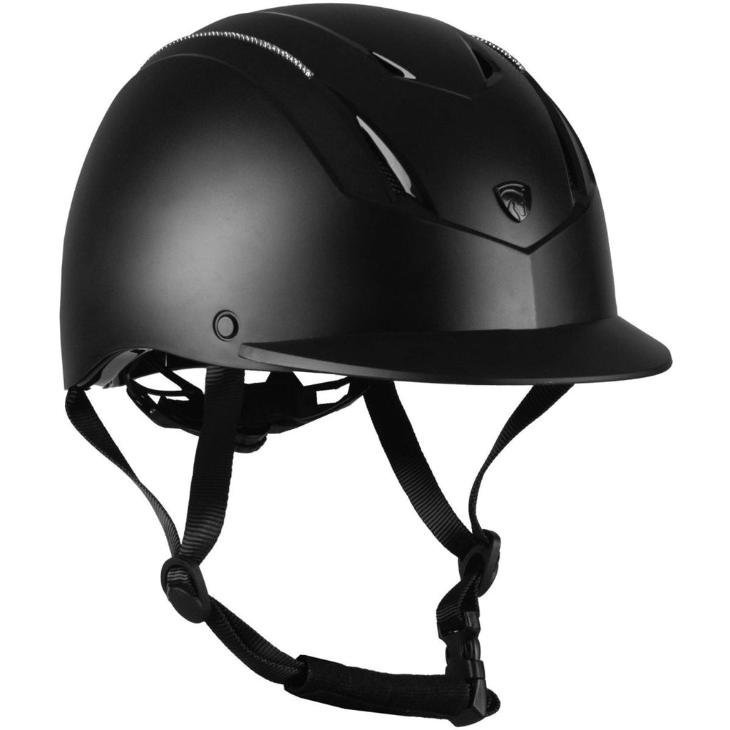 HORKA Casco da equitazione Dali Strass Nero Argento