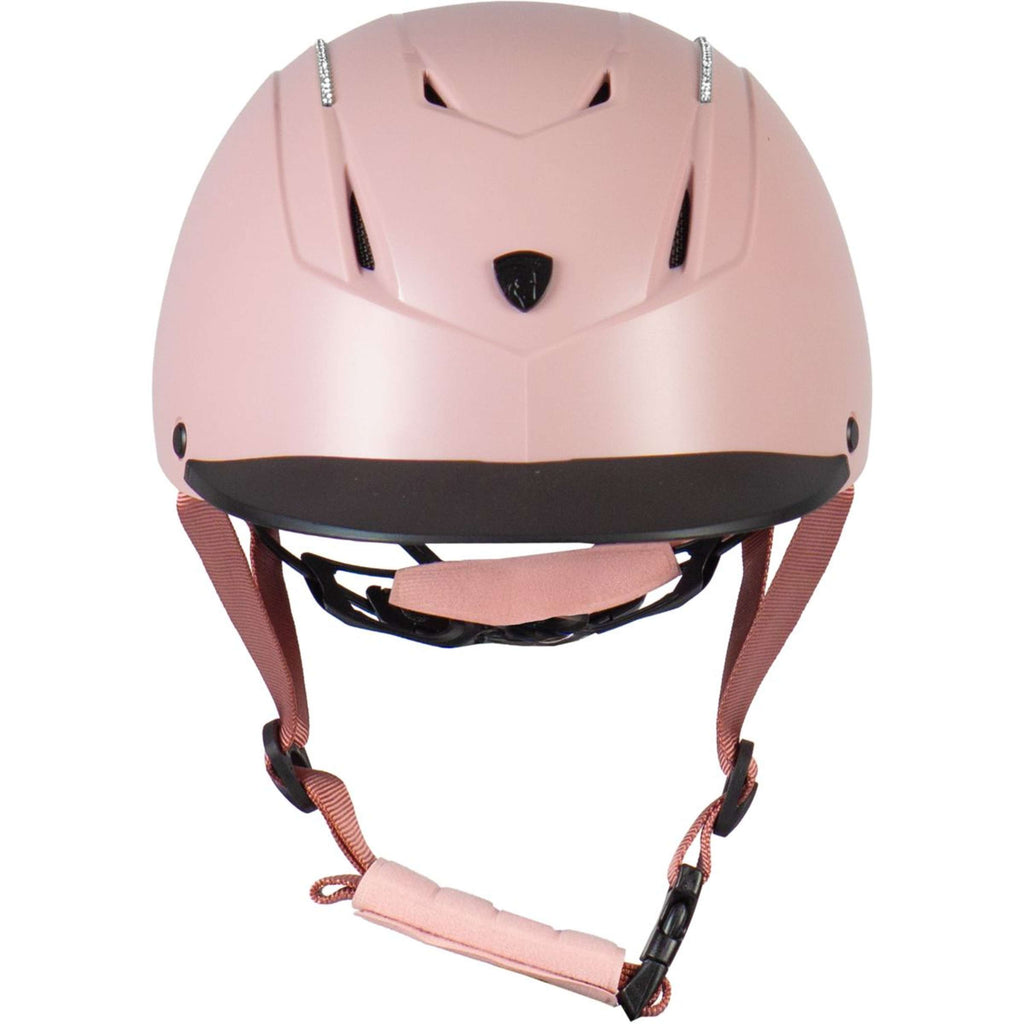 HORKA Casco da equitazione Dali Strass Rosa/Argento