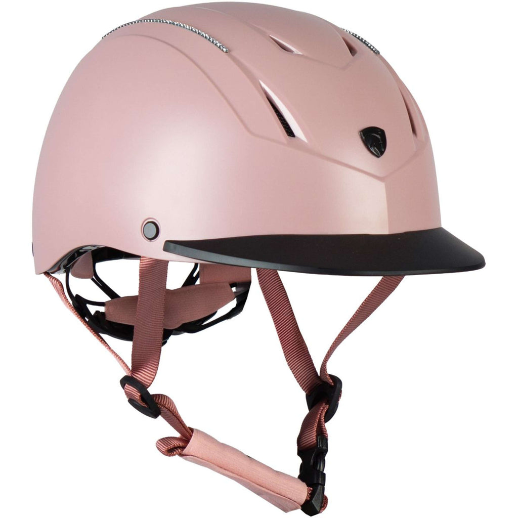 HORKA Casco da equitazione Dali Strass Rosa/Argento