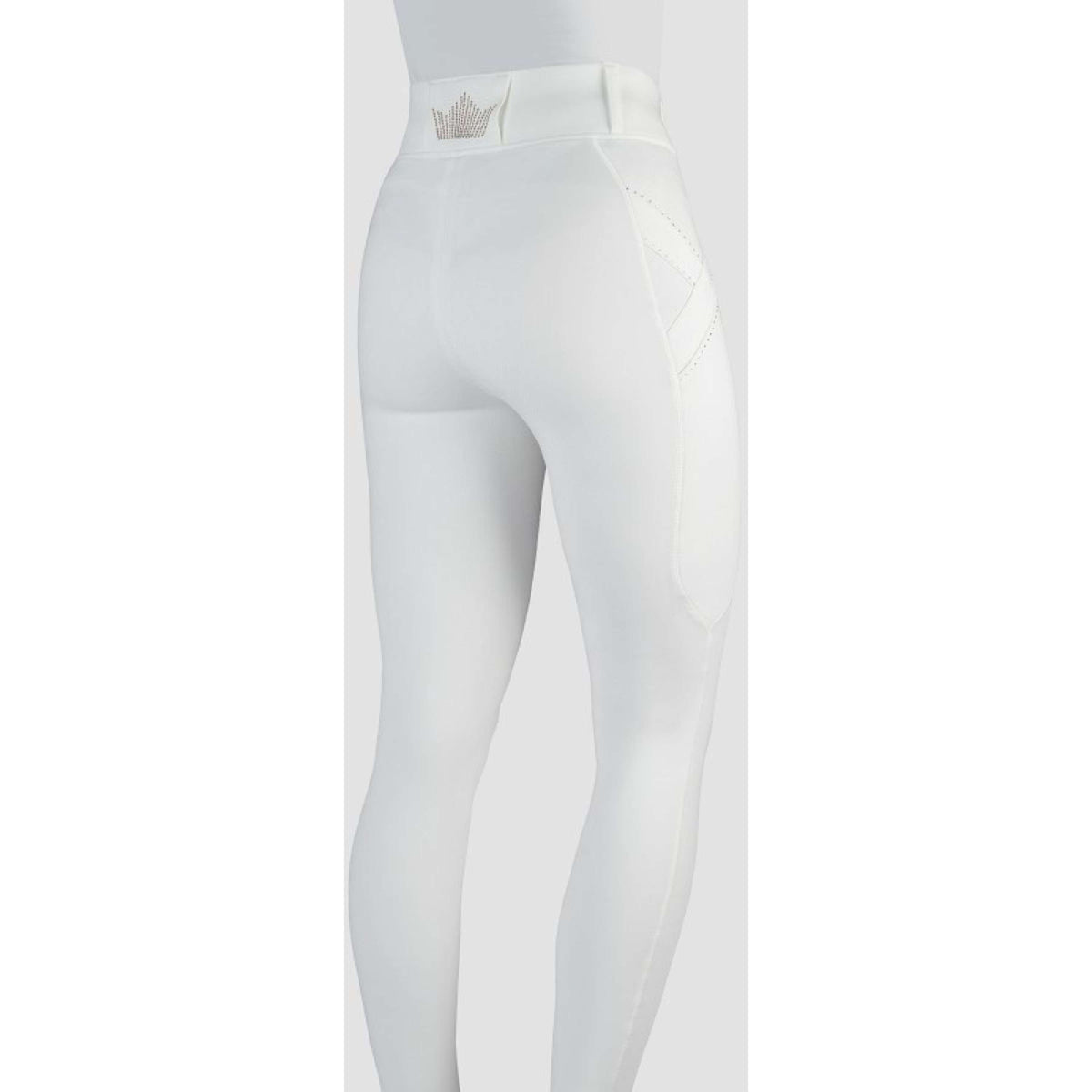 HORKA Leggings da Equitazione Momentum Bianco/Oro rosa