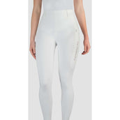 HORKA Leggings da Equitazione Momentum Bianco/Oro rosa