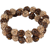 HORKA Elastico per Capelli Delicate Marrone/Oro rosa