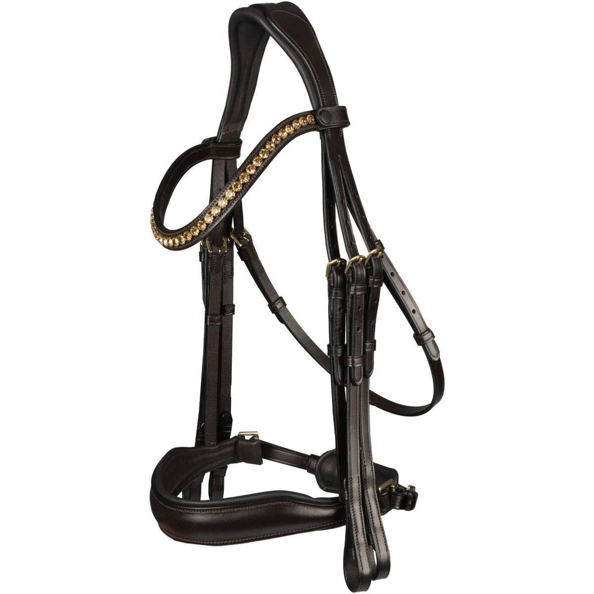 HORKA Briglia Doppia Las Vegas Marrone/Oro