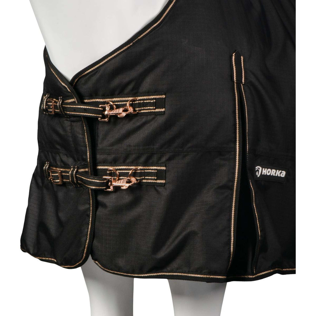 HORKA Tappeto da Esterno Dime 600D 200g Nero/Rosa