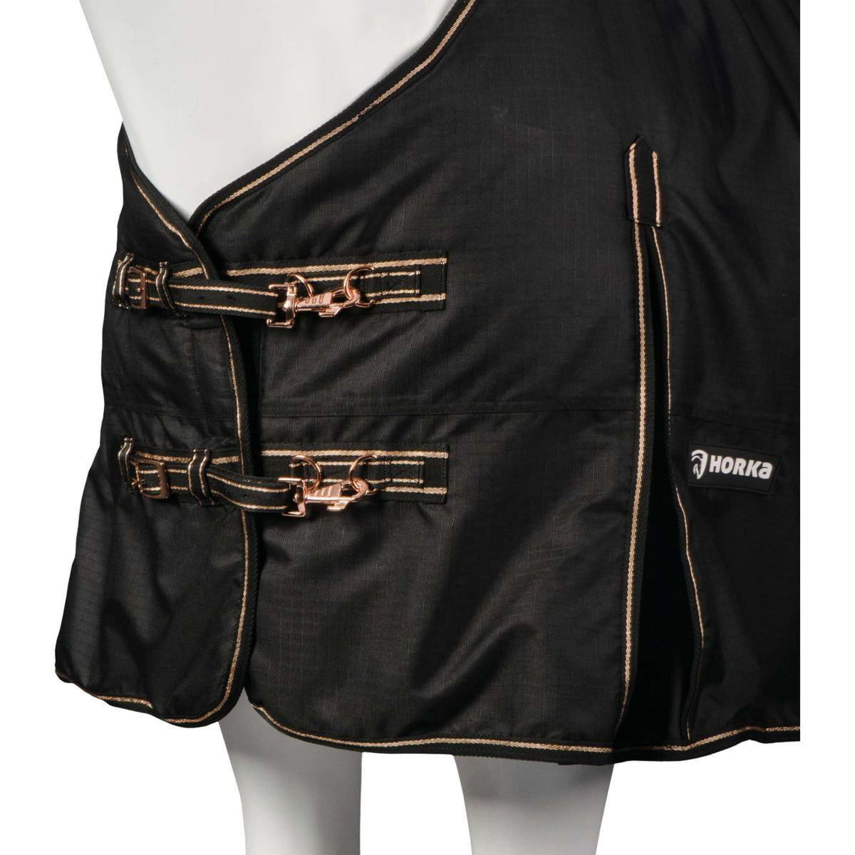 HORKA Tappeto da Esterno Dime 600D 200g Nero/Rosa