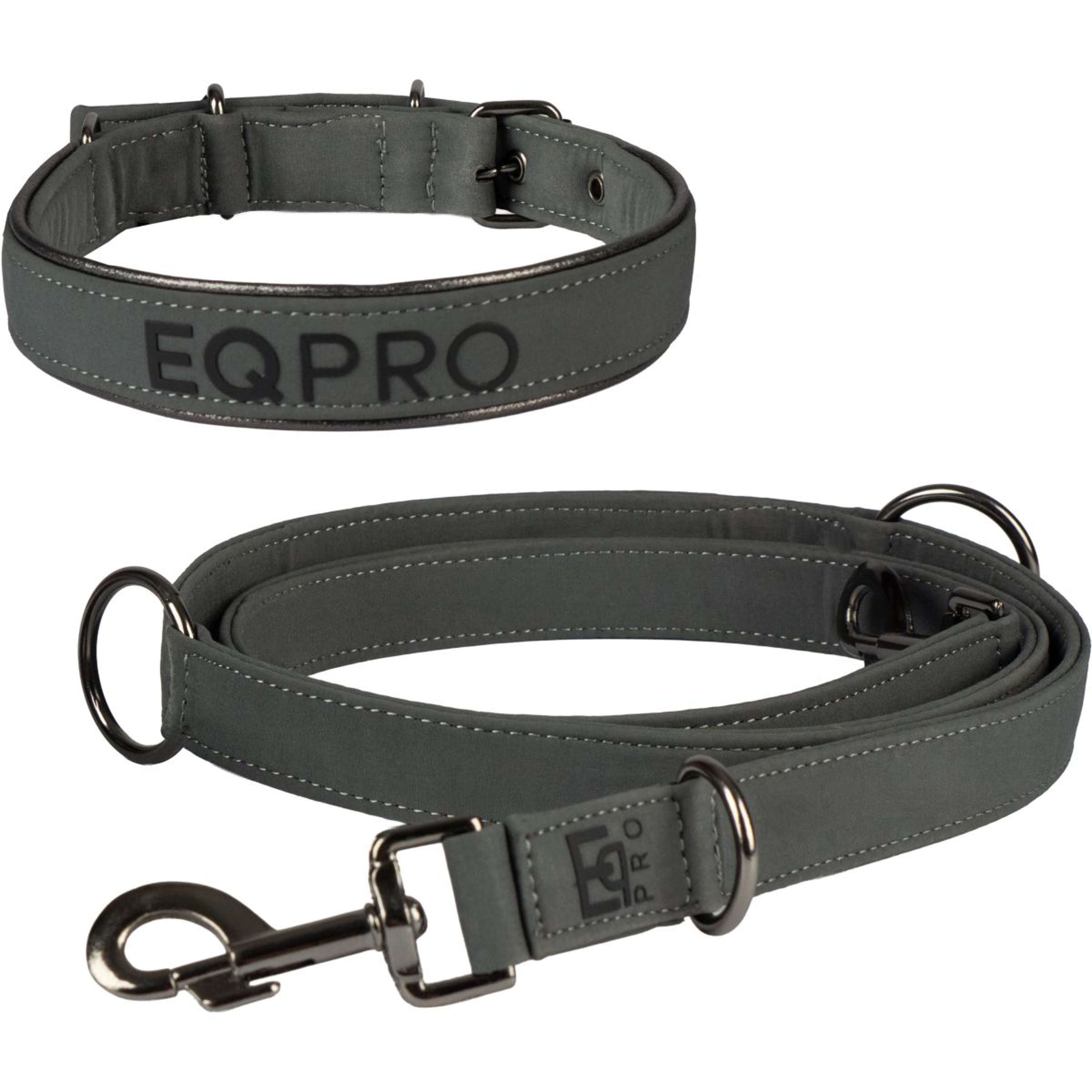 EQPRO Collare e Guinzaglio Softshell Shadow Steel
