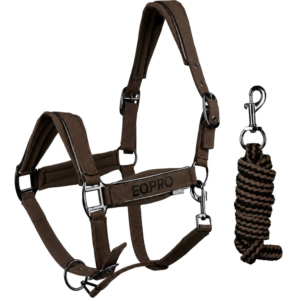 EQPRO Set Cavezza Softshell Cioccolato