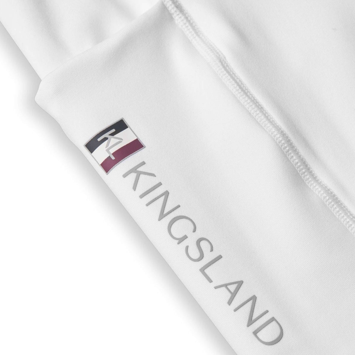 Kingsland Leggings da Equitazione Classic Full Grip Bianco