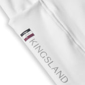 Kingsland Leggings da Equitazione Classic Full Grip Bianco
