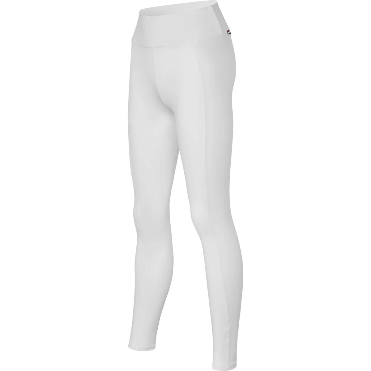 Kingsland Leggings da Equitazione Classic Full Grip Bianco