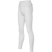 Kingsland Leggings da Equitazione Classic Full Grip Bianco