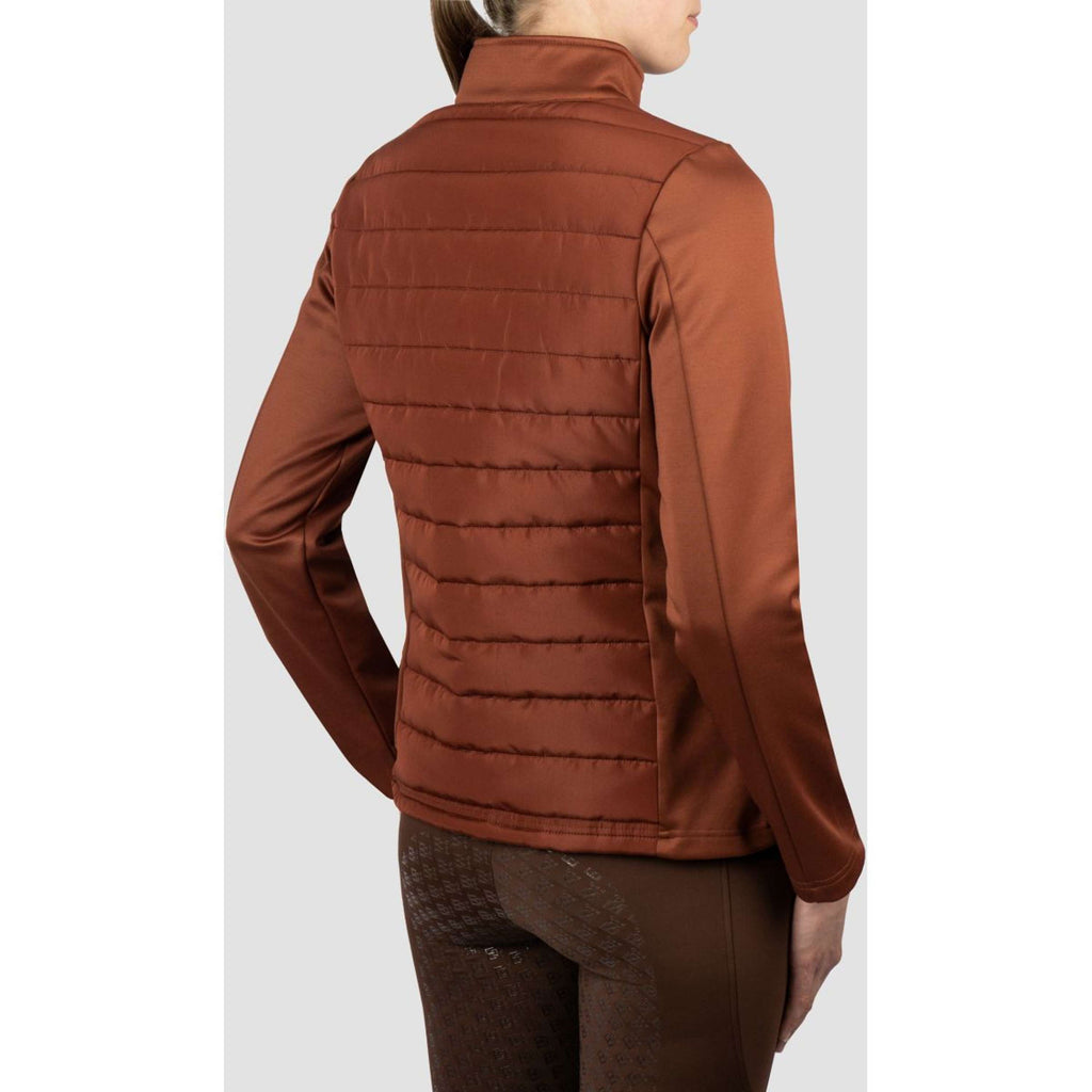 EQPRO Felpa con cappuccio e zip Geneviève Burnt Umber