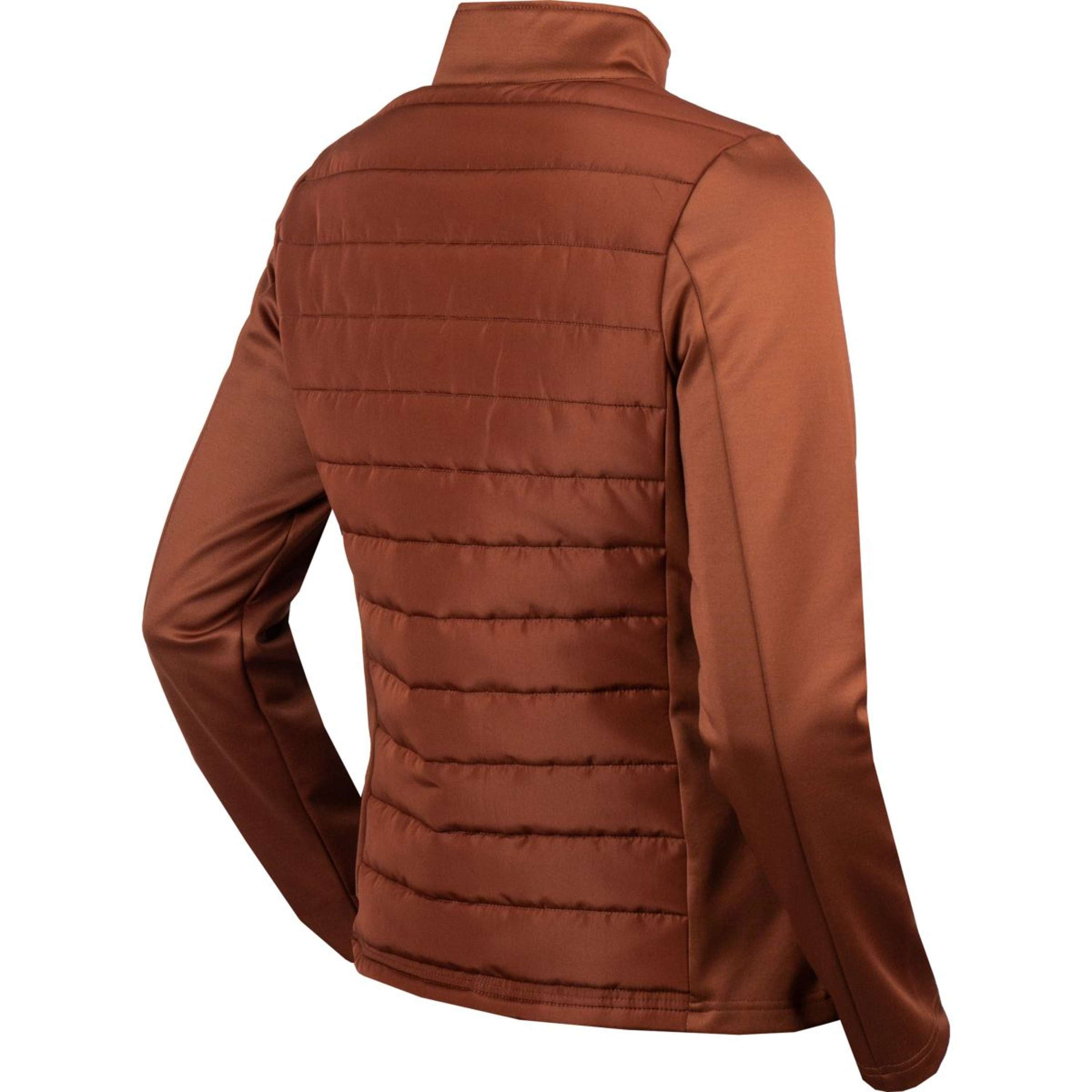 EQPRO Felpa con cappuccio e zip Geneviève Burnt Umber