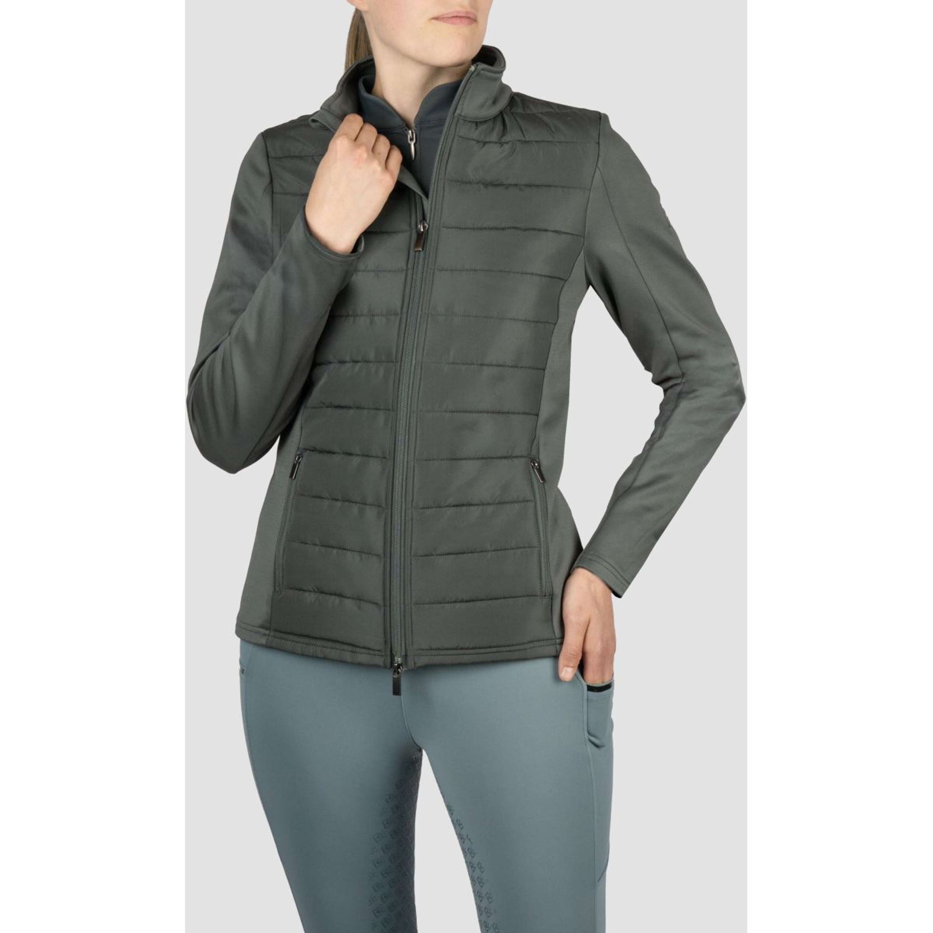 EQPRO Felpa con cappuccio e zip Geneviève Shadow Steel