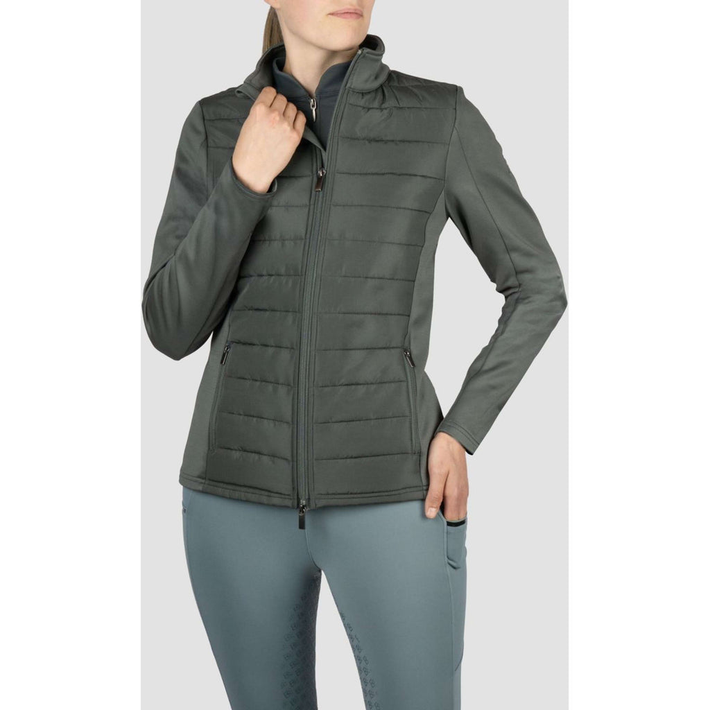 EQPRO Felpa con cappuccio e zip Geneviève Shadow Steel