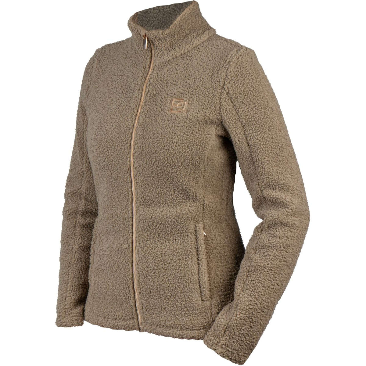 HORKA Felpa con cappuccio e zip Teddy Francesca Mokka