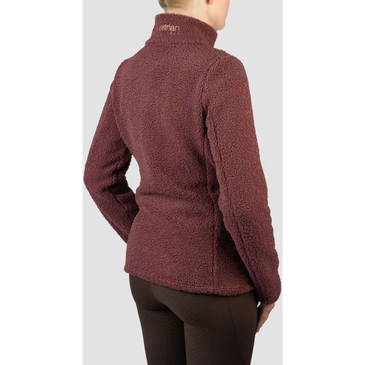 HORKA Felpa con cappuccio e zip Teddy Francesca Deep Ruby