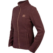 HORKA Felpa con cappuccio e zip Teddy Francesca Deep Ruby
