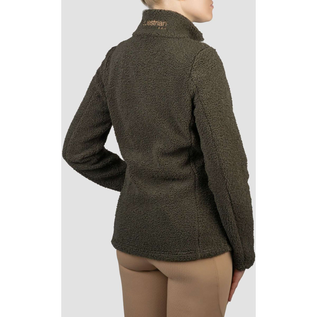HORKA Felpa con cappuccio e zip Teddy Francesca Espresso
