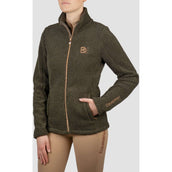 HORKA Felpa con cappuccio e zip Teddy Francesca Espresso