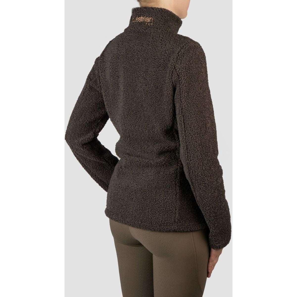 HORKA Felpa con cappuccio e zip Teddy Francesca Cioccolato Fondente