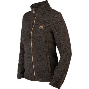 HORKA Felpa con cappuccio e zip Teddy Francesca Cioccolato Fondente