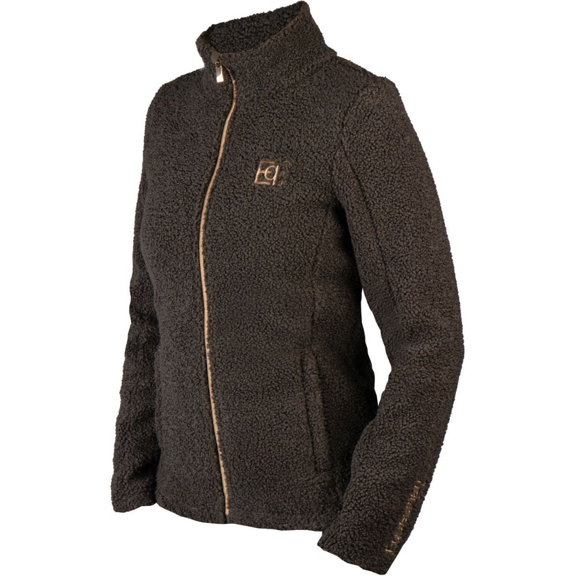 HORKA Felpa con cappuccio e zip Teddy Francesca Cioccolato Fondente