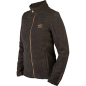 HORKA Felpa con cappuccio e zip Teddy Francesca Cioccolato Fondente