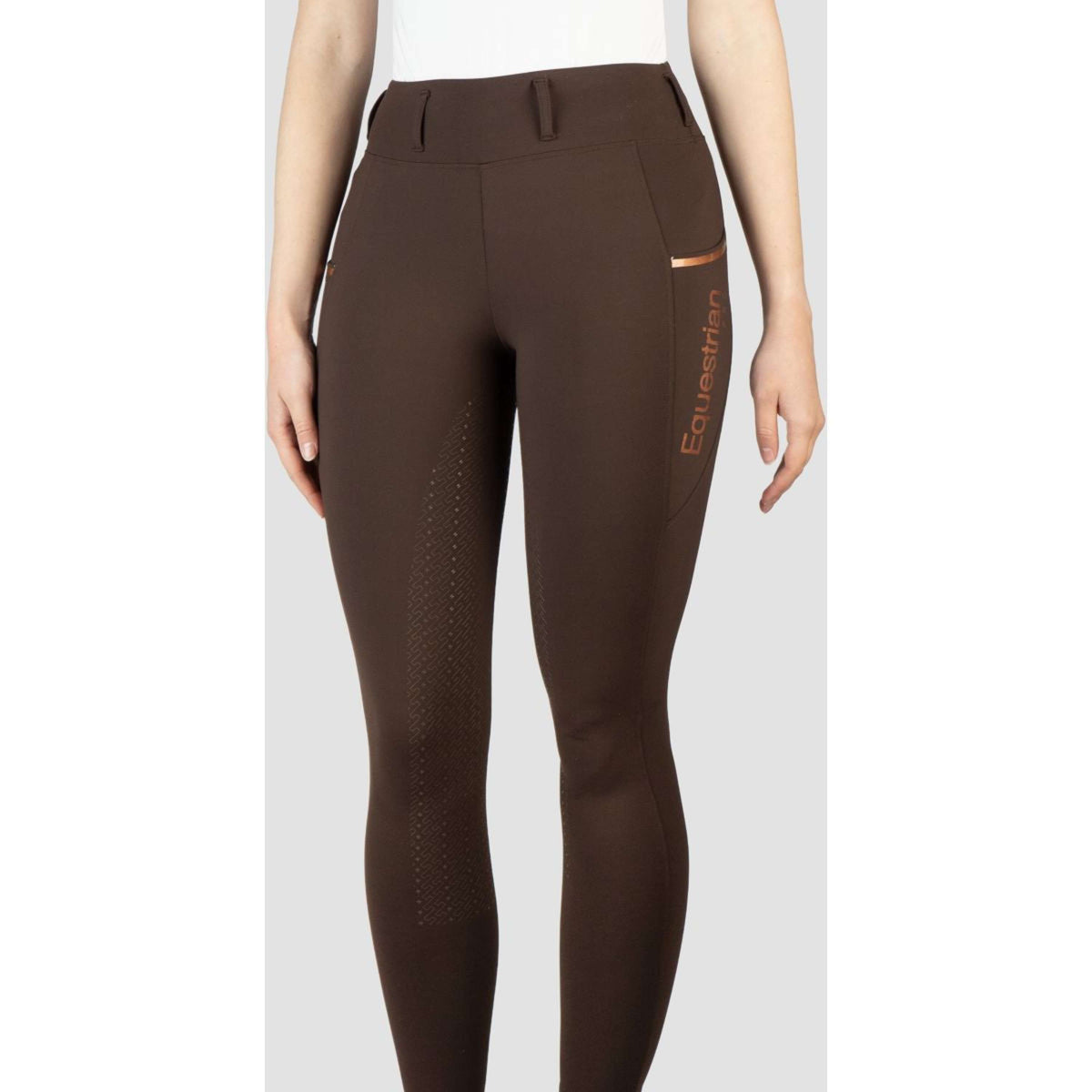HORKA Leggings da Equitazione Mindy Cioccolato Fondente