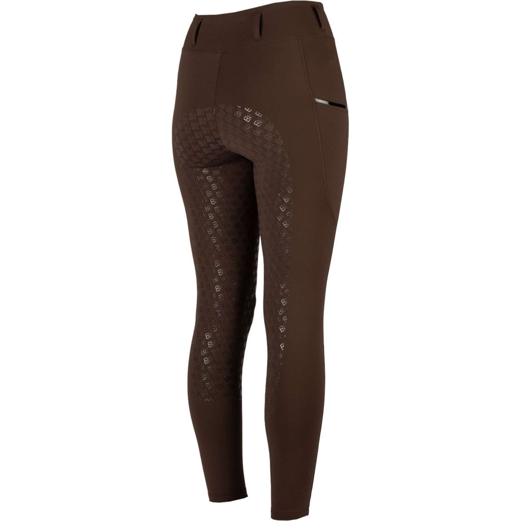EQPRO Leggings da Equitazione Mindy Full Grip Cioccolato