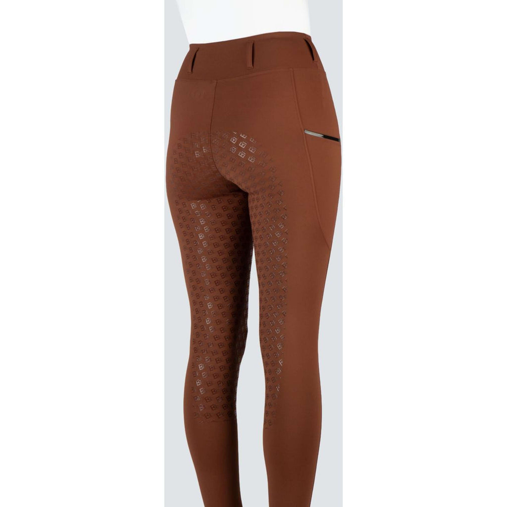 EQPRO Leggings da Equitazione Mindy Full Grip Burnt Umber