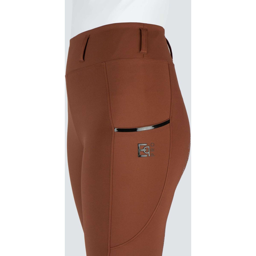 EQPRO Leggings da Equitazione Mindy Full Grip Burnt Umber