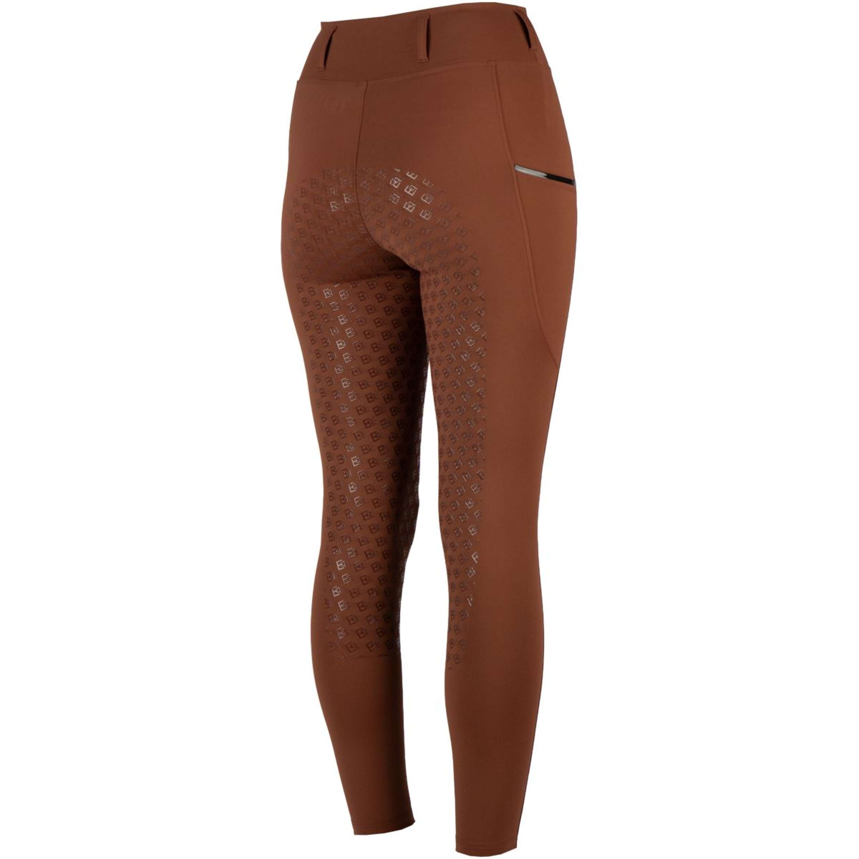 EQPRO Leggings da Equitazione Mindy Full Grip Burnt Umber