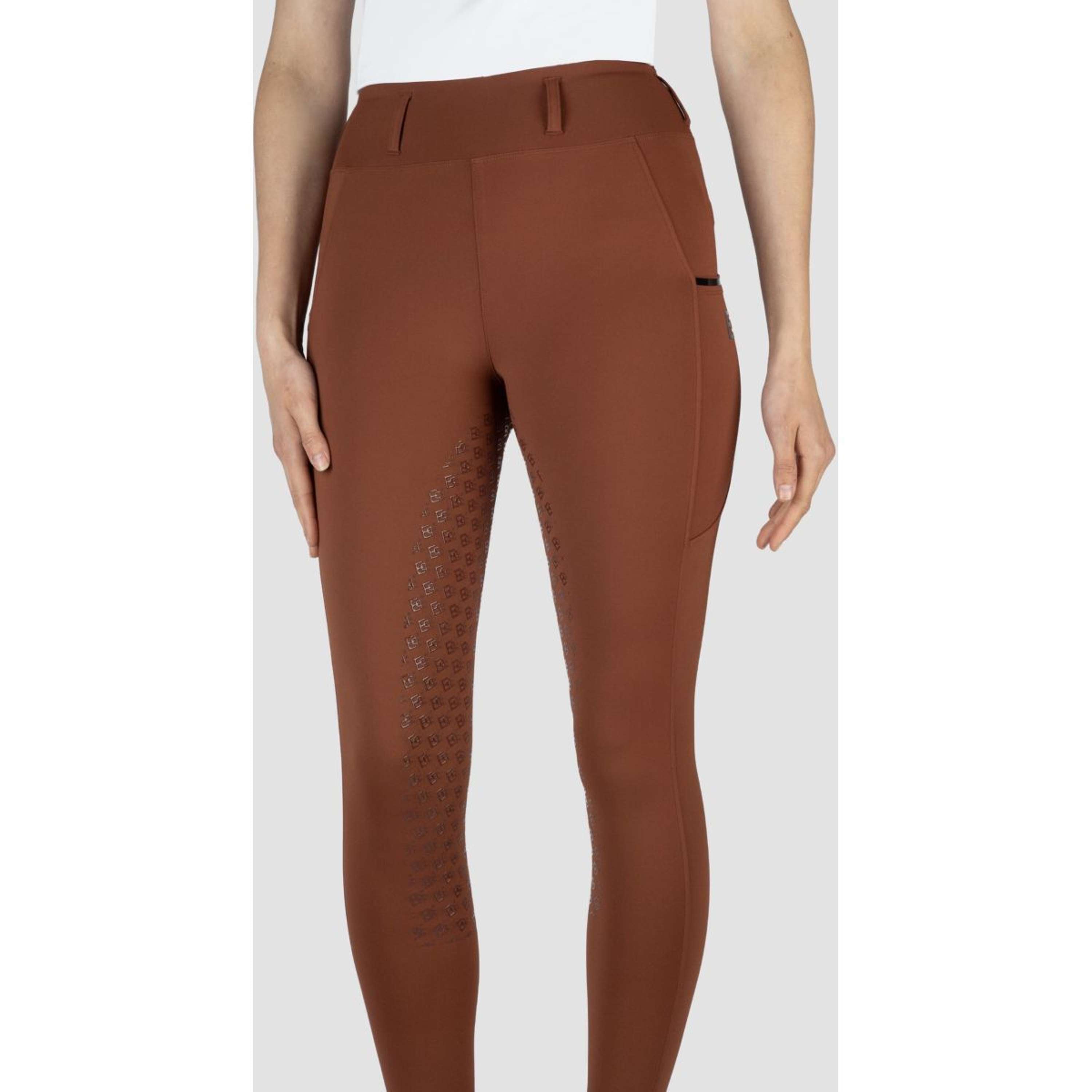 EQPRO Leggings da Equitazione Mindy Full Grip Burnt Umber