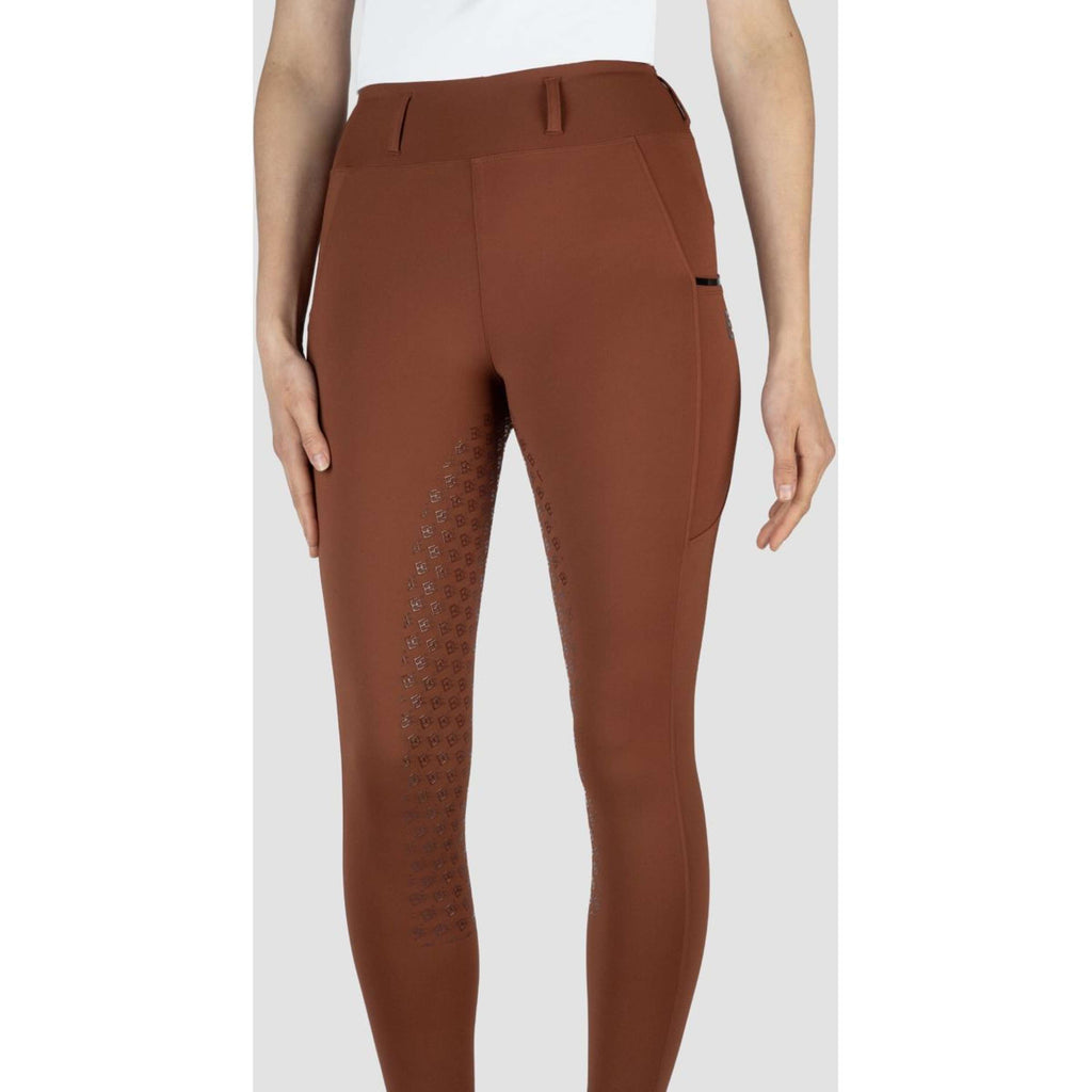 EQPRO Leggings da Equitazione Mindy Full Grip Burnt Umber