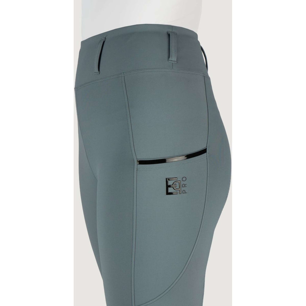 EQPRO Leggings da Equitazione Mindy Full Grip Blue Mist