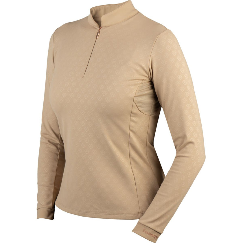 HORKA Shirt Emily Maniche Lunghe Mokka